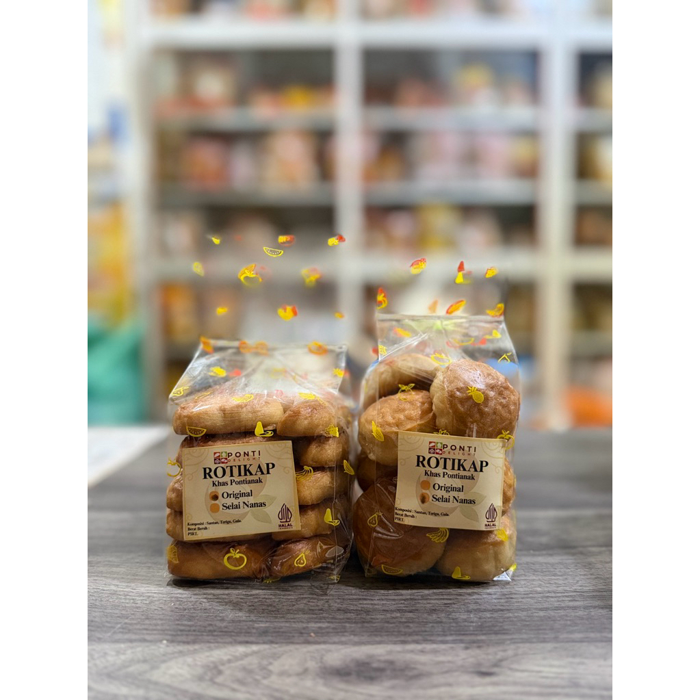 Roti kap Pontianak isi selai nanas/ kue jadul Pontianak