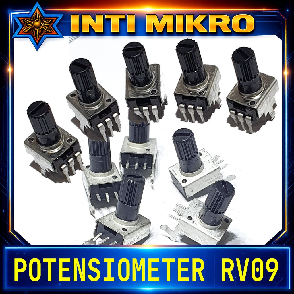 RV09 Potensio 1K 5K 10K 20K 50K 100K Potensiometer rv-09 Vertikal horisontal