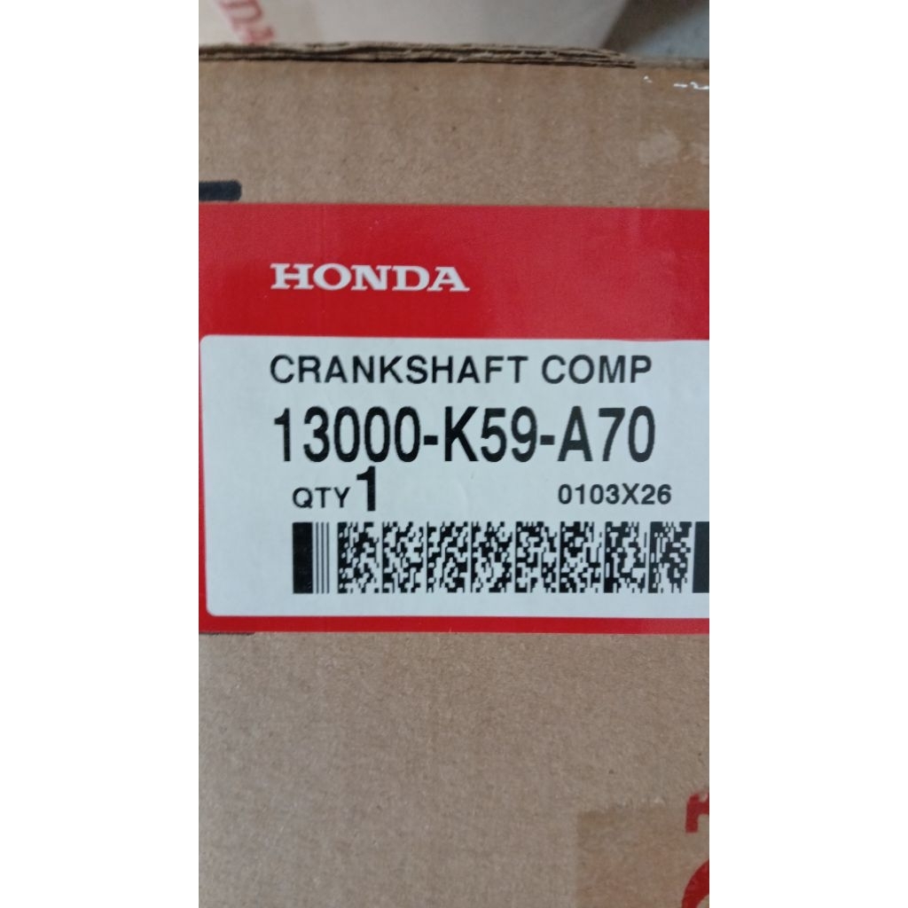 13000K59A70 Crankshaft Comp – New vario 150 eSP K59J
