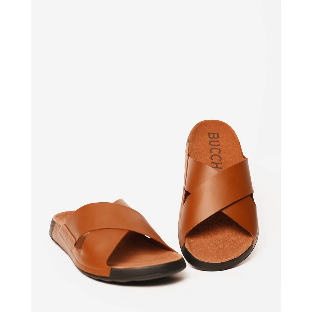BUCCHERI Sandal Kulit Ezven Pria - CA3002