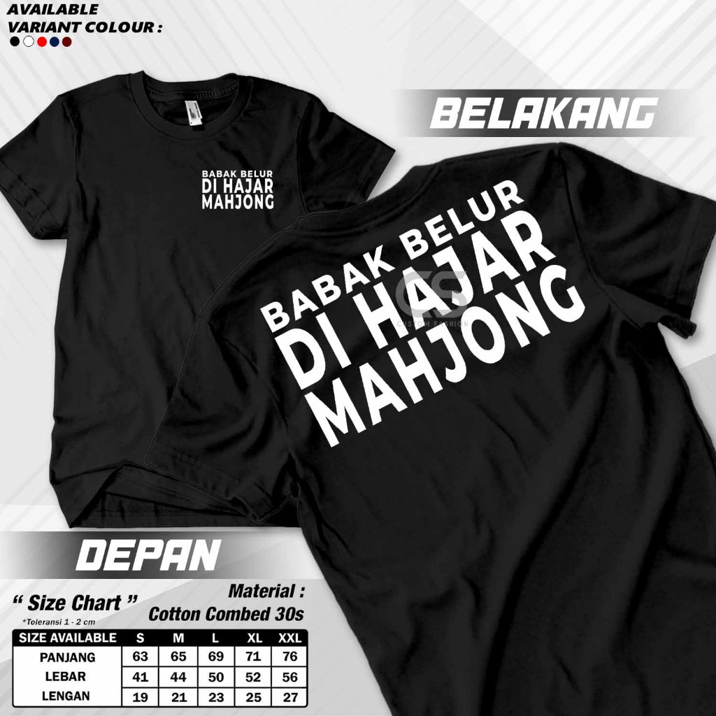 Baju Kaos Mahjong tee