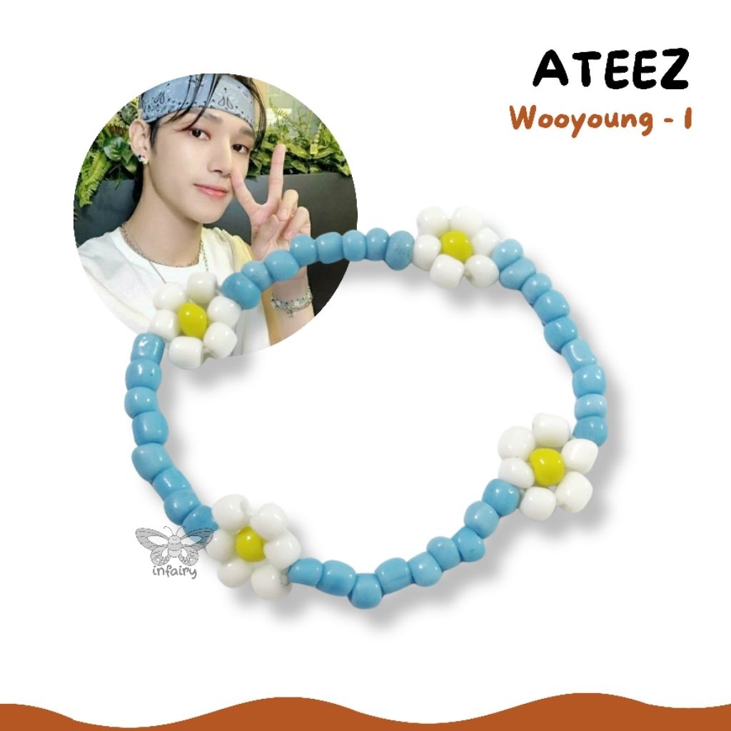 KPOP ATEEZ Bracelet / gelang manik / bracelet beads gelang handmade wooyoung san yeosang mingi yunho