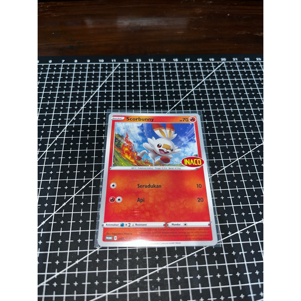 Pokemon Scorbunny Inaco Promo Card 089/S-P - Pokemon TCG Indonesia