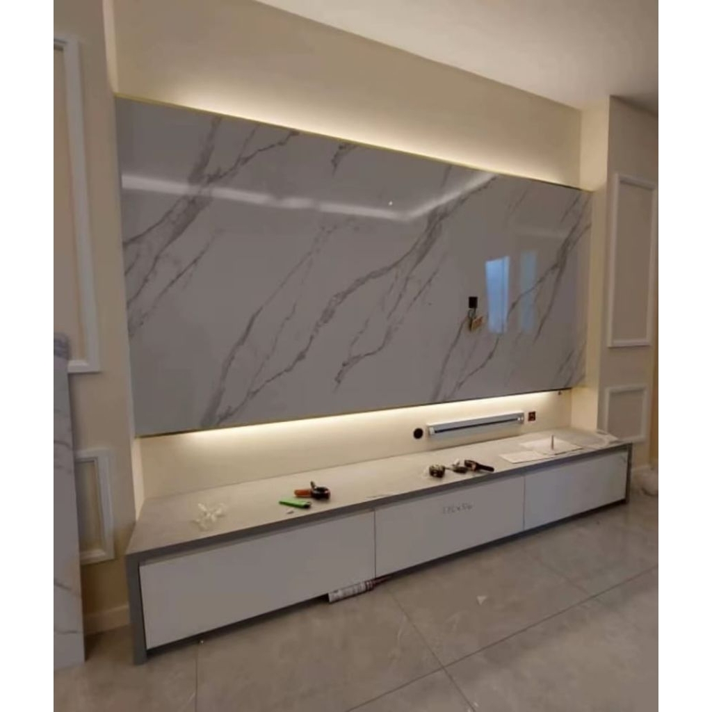 wpc panel kombinasi UPVC MARMER
