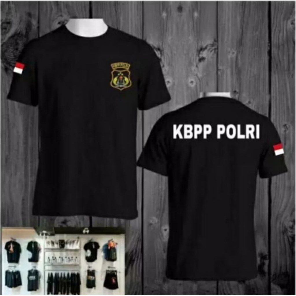 KAOS KBPP POLRI INDONESIA MOTIF TULISAN // KBPP POLRI
