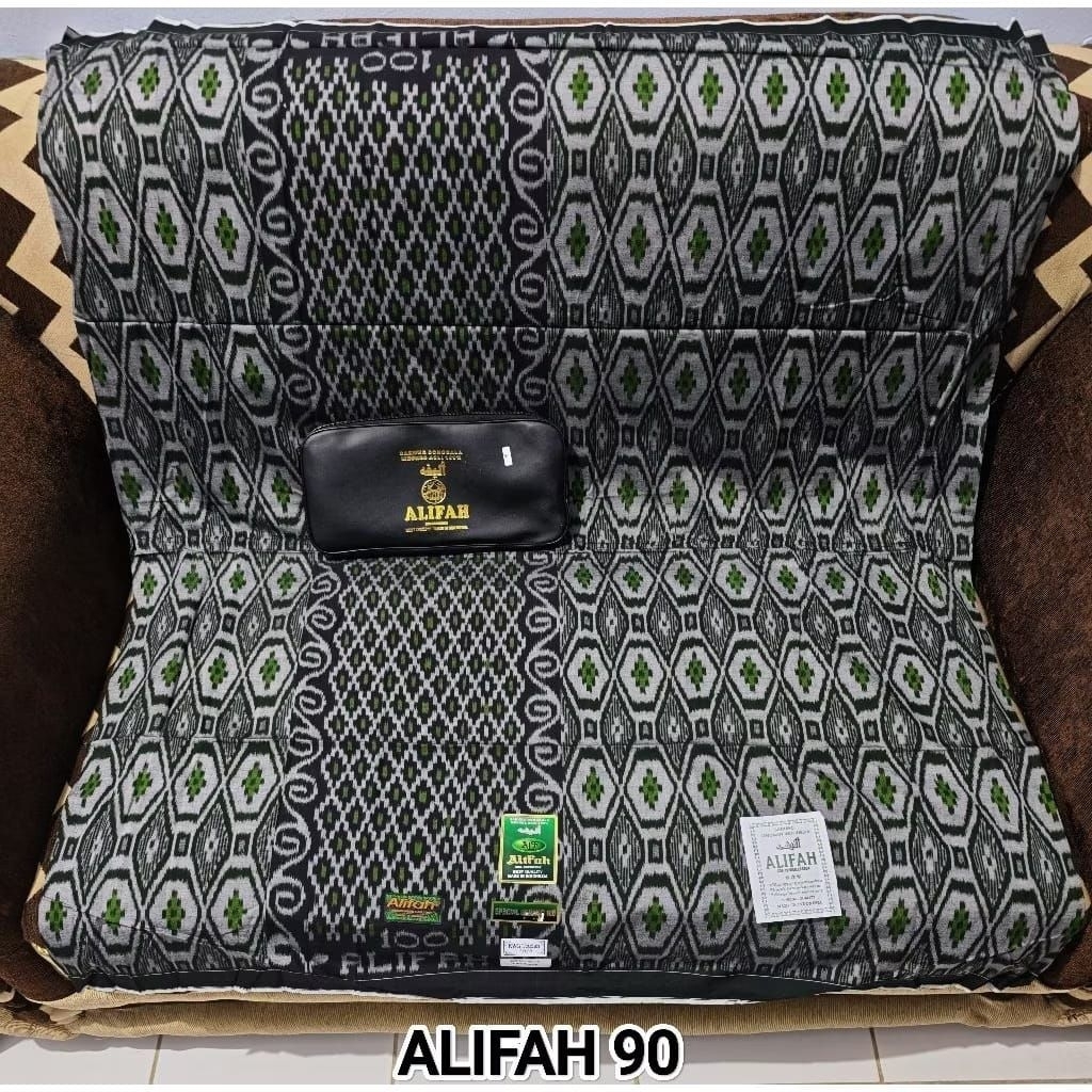 Sarung Alifah Kawung 100 Full Mesres Jahit Tengah Original