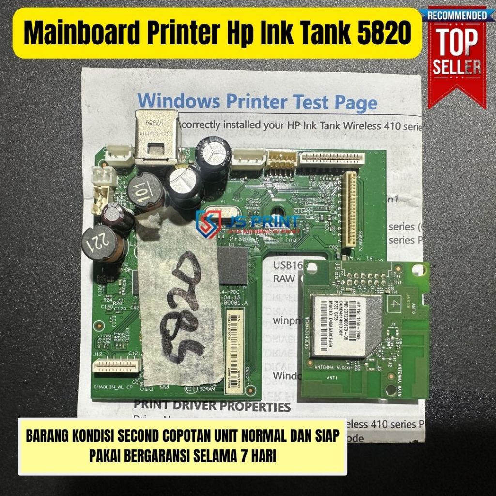 Mainboard Printer Hp Gt5820 Wifi