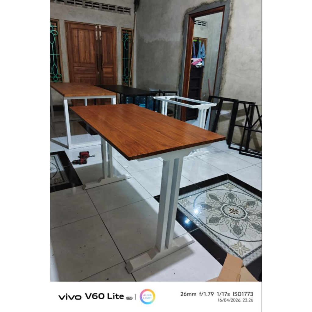 meja komputer meja kerja besi holo 3x6