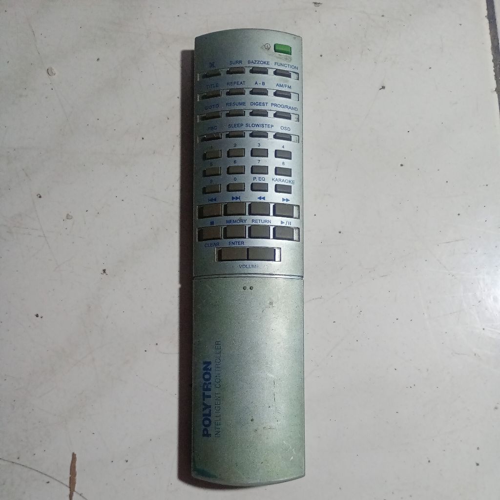 remot DVD Polytron ORI bawaan(bekas) aman normal tombol on off warna hijau