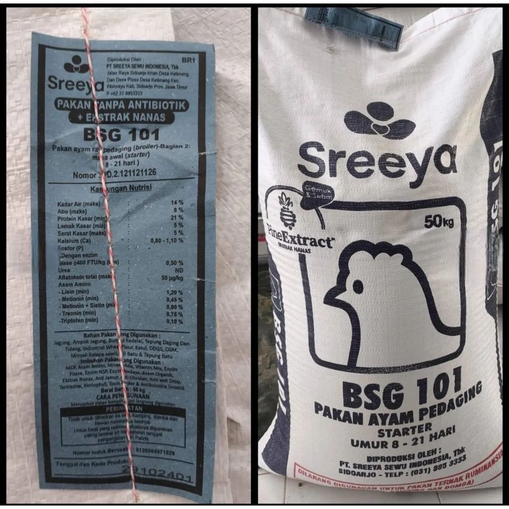 Bsg 101 sreeya pur ayam pedaging