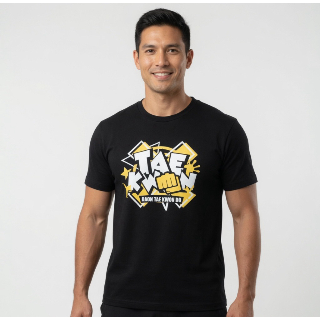 Baju Kaos Karate Taekwondo T Shirt Hitam Size M Branded Second Preloved