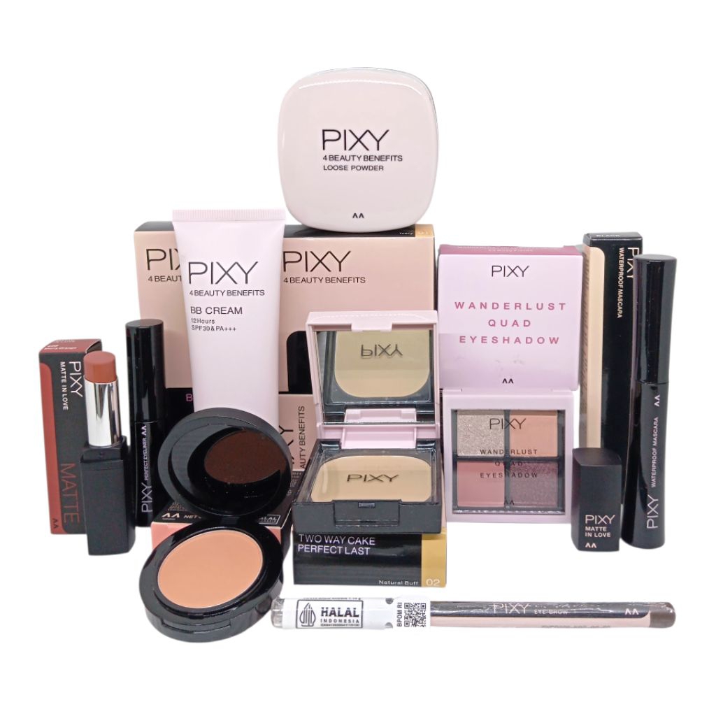Pixy Make Up/ Paket Make Up Lengkap 12 Varian untuk Seserahan Up/ Pixy Paket Lengkap/ Pixy Seserahan