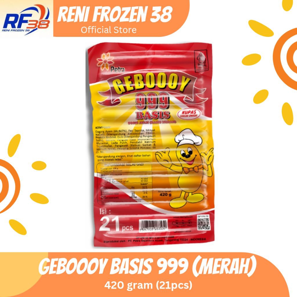 Geboooy 999 Basis Merah isi 21pcs