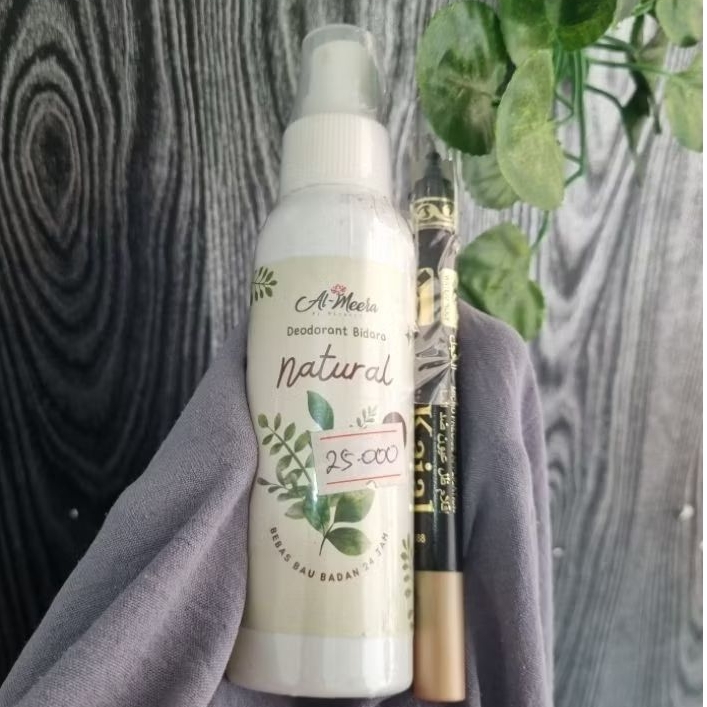 [FREE CELAK KAJAL] Al Meera Deodoran Deo Bidara Tawas Spray Deodorant 100ml Non Alkohol 100% Herbal 