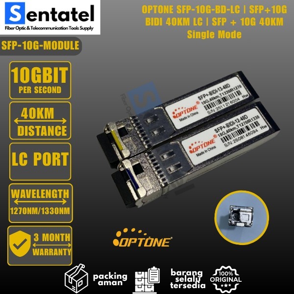 Optone SFP Transceiver SFP BIDI 10G 40km