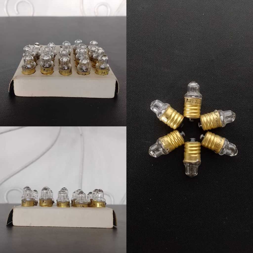 [ 5 PCS BOHLAM ] BOHLAM LAMPU SENTER JADUL 2.2V 25A KONDISI NOS NYALA TERANG