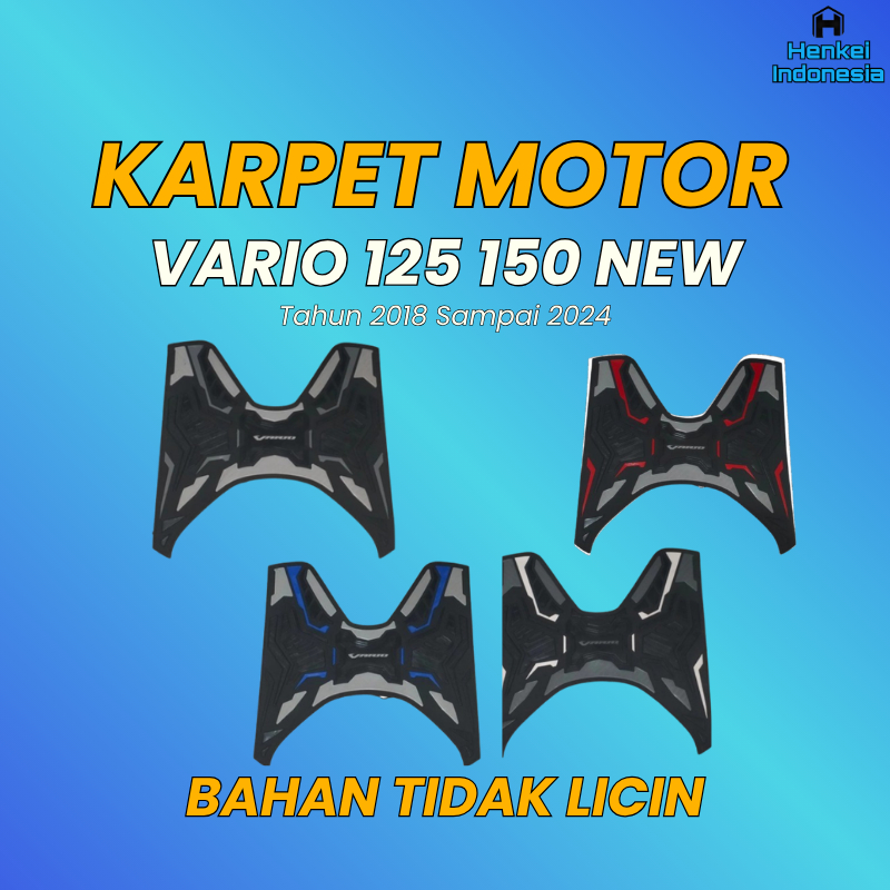 Karpet Motor Vario 150 - Alas Kaki Vario 125 - 150 New - Keset Vario Tahun 2018 - 2024