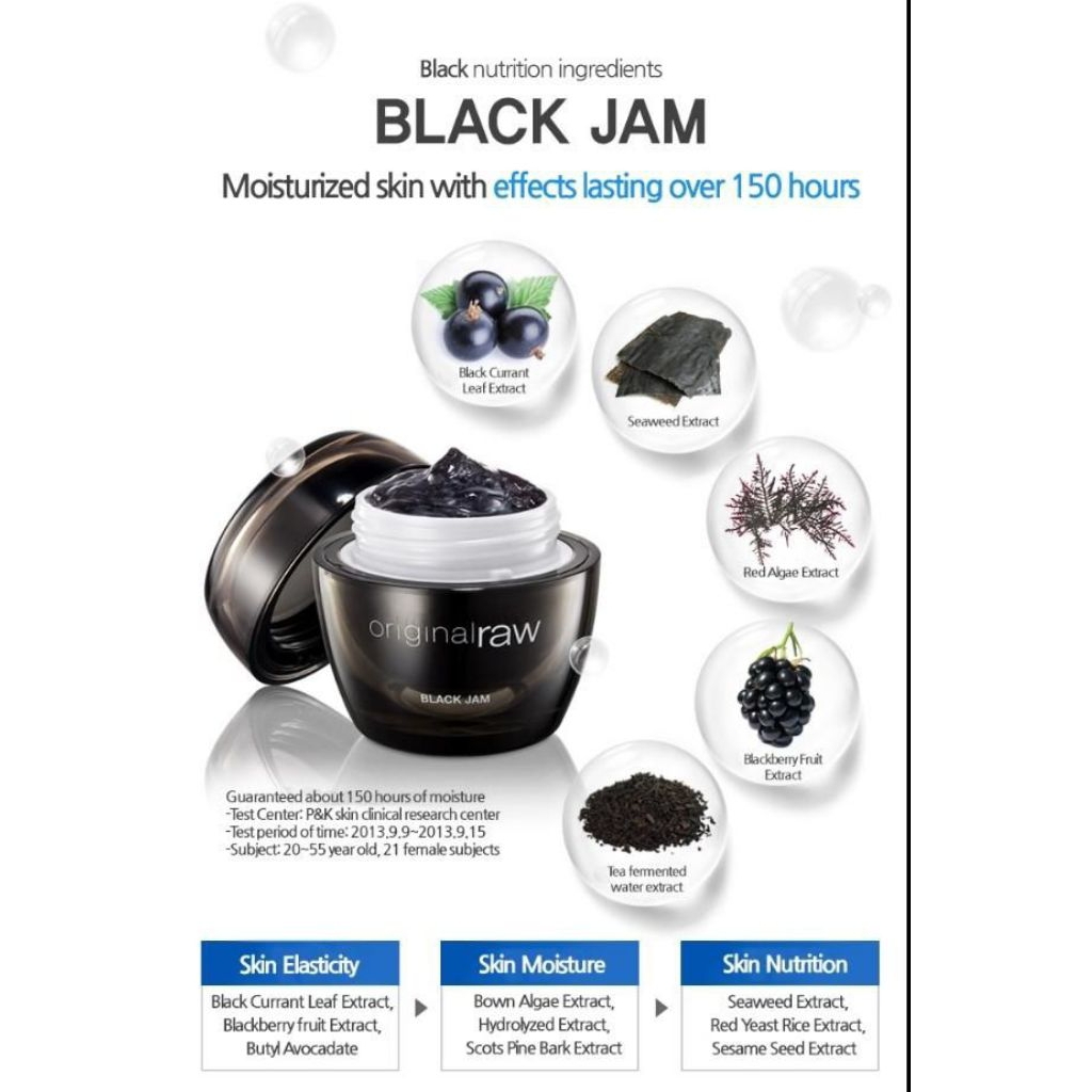 K-LINK BLACK JAM ORIGINAL RAW Pelembab Asli  korea 50 ML