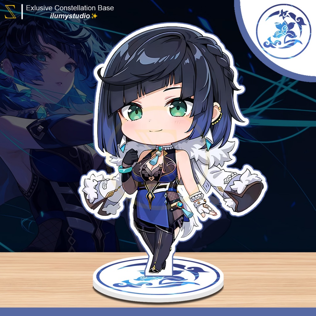 Genshin Impact Yelan Figure Standee akrilik - Exlusive Constellation Base ilumystudio
