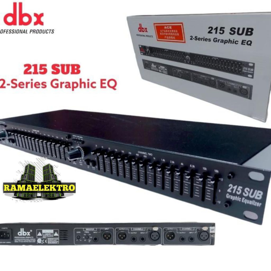 DBX 215 sub , grapihc eq , equalizer dbx 215 sub