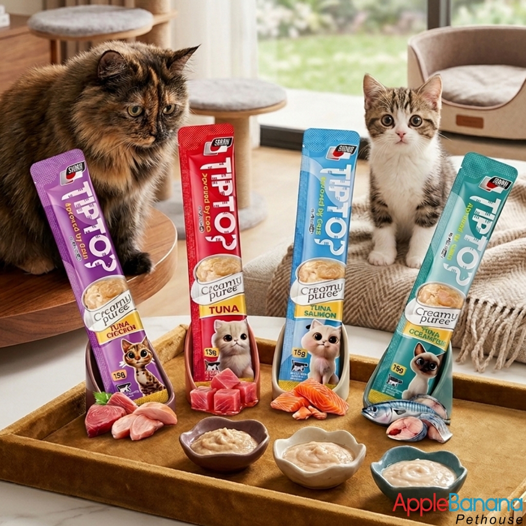 TipTop Snack Kucing TipTop Creamy 15 gram | Tip Top Wet Food Cat Creamy 15gr Cemilan Kucing TipTop