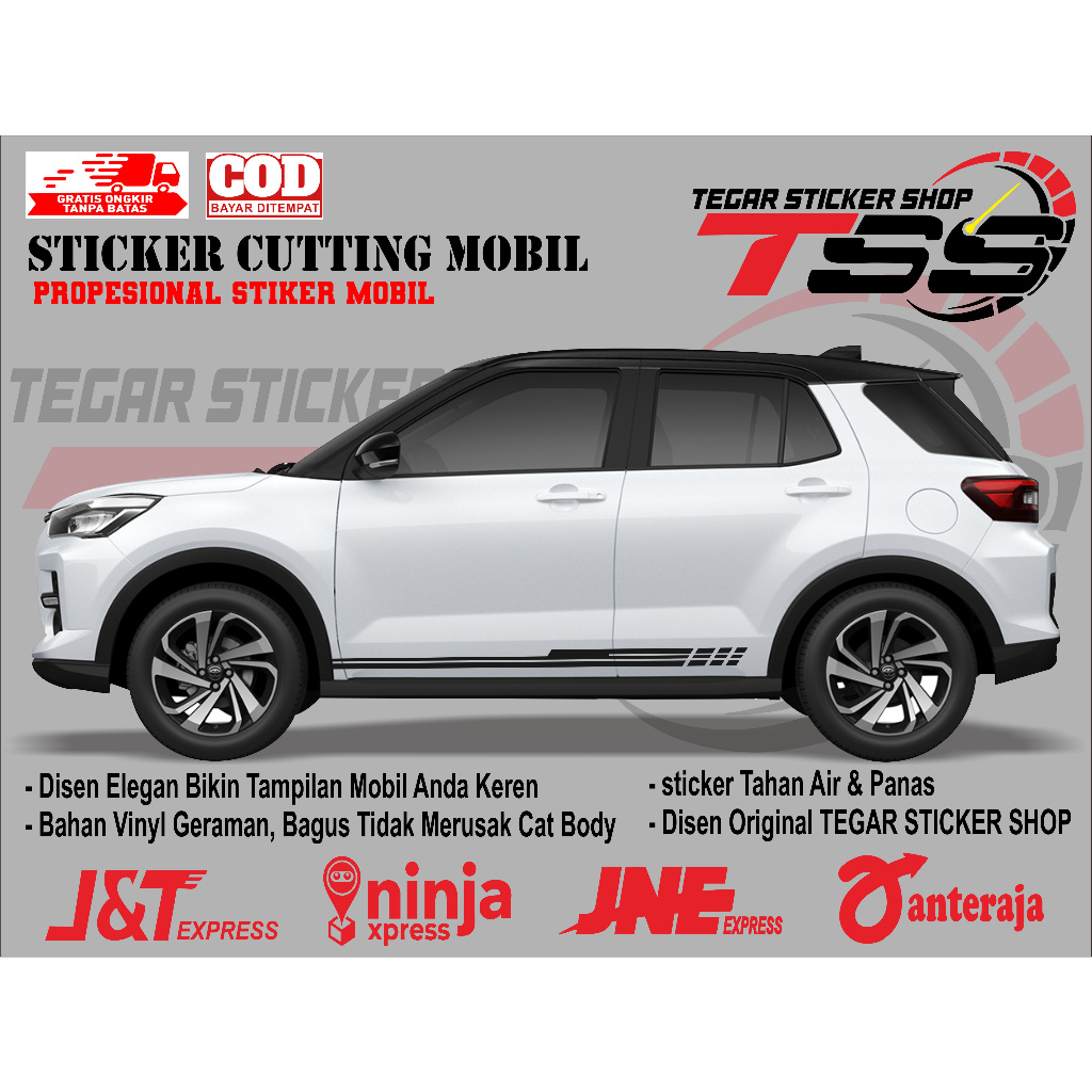 sticker mobil rocky sticker mobil daihatsu rocky stiker mobil rocky keren sticker variasi body mobil