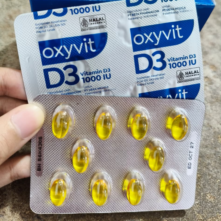 Oxyvit Multivitamin D3 1000 IU / Oxyvit D3 1000 IU / MULTIVITAMIN BAGUS UNTUK TUBUH