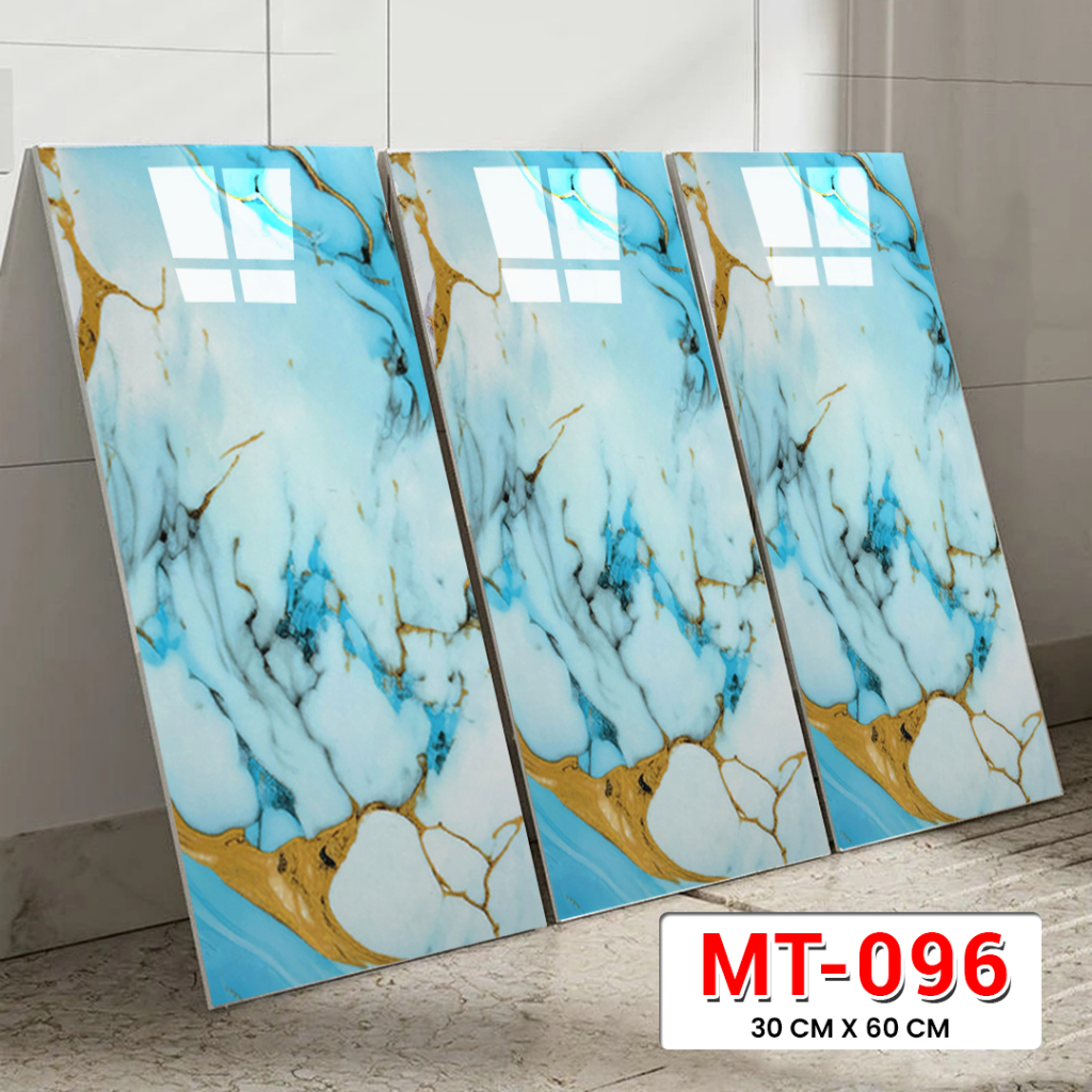 Vinyl Marble Granit Paket 20 Lembar Wallpaper Dinding Kamar Stiker Keramik 30x60cm YH