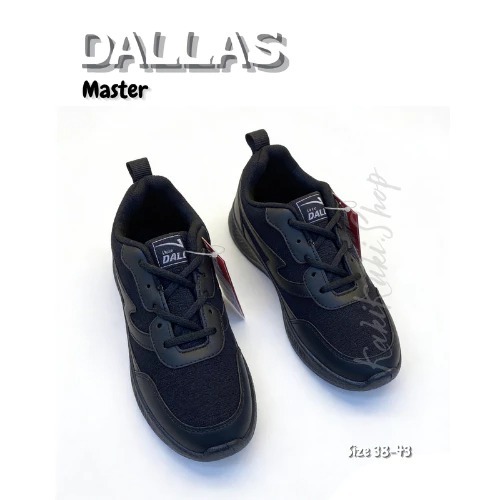 (BISA[BISA COD] Sepatu DALLAS MASTER Hitam Sport Casual Nyaman Anti Slip Size 38-43