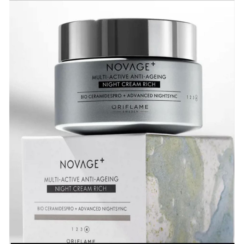 NOVAGE+ MULTI ACTIVE ANTI AGING DAY CREAM RICH NIGHT CREAM LIGHT DAY CREAM LIGHT HARGA SATUAN 50 ML