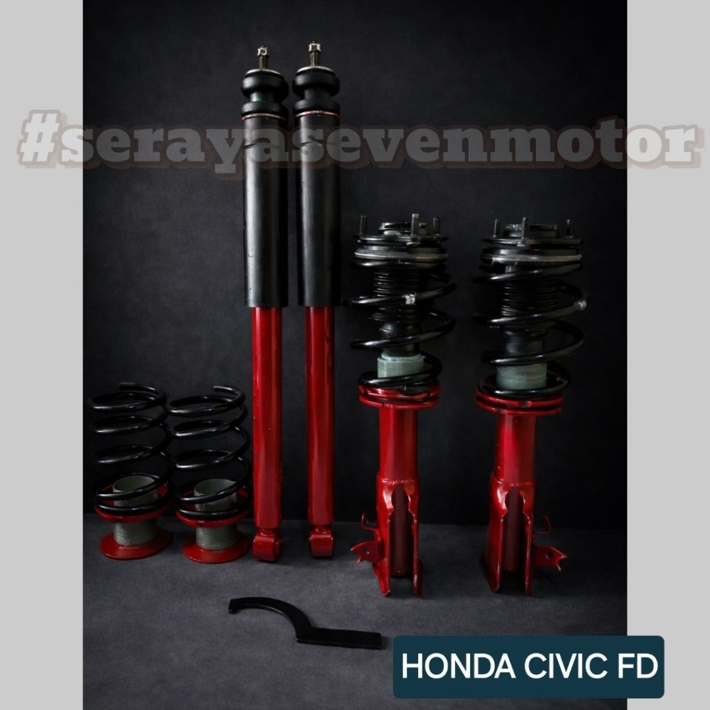coilover costum honda civic FD anti slek  full set garansi