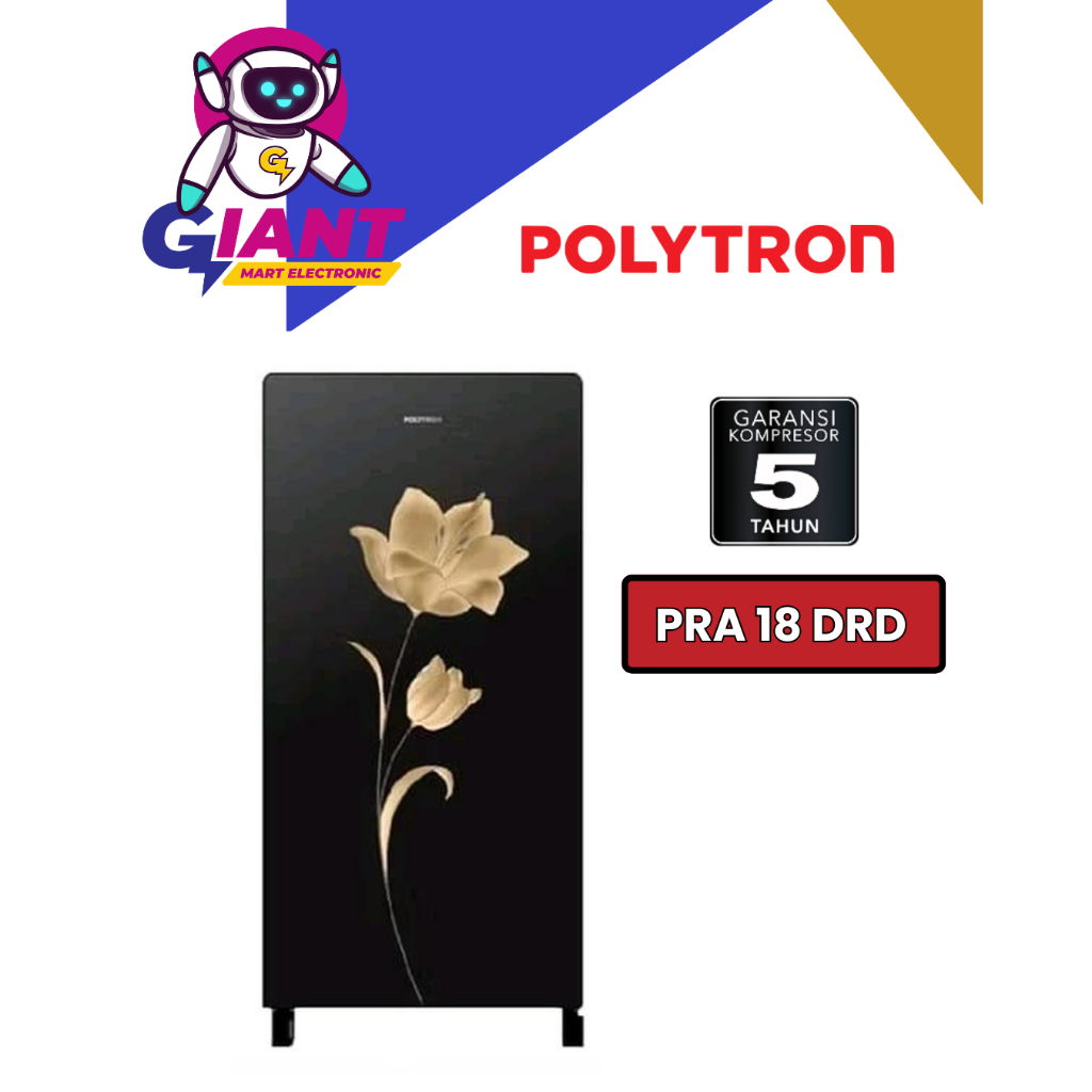 KULKAS 1 PINTU POLYTRON BELLEZA PRA 18 MNX / PRA-18 MNX / PRA 18MNX / PRA18 MNX 180 LITER