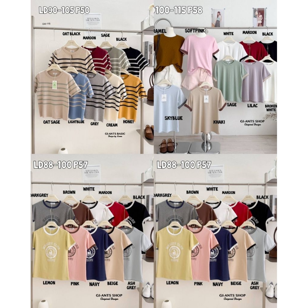 MIKIEE_MINIEE Giants Kaos Basic / Tshirt wanita basic BKK