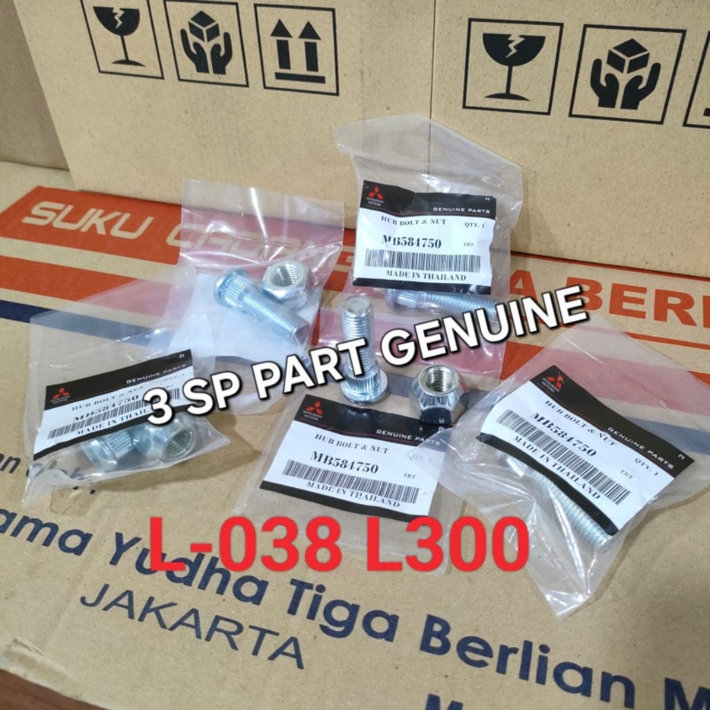 BAUT RODA DAN MUR MITSUBISHI L300 L038 1 PC ORI