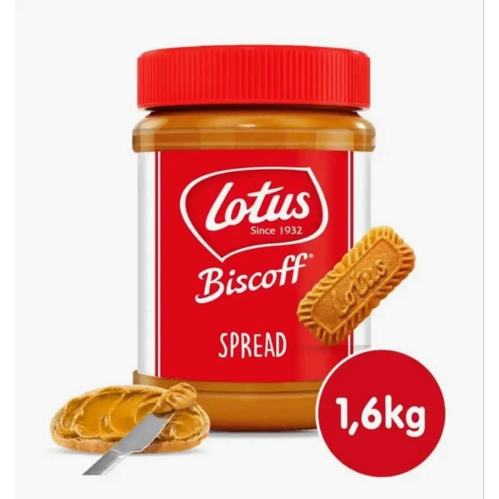 1KARTON LOTUS SMOOTH KEMASAN 1,6KG ISI 4PCS / BISCOFF LOTUS SMOOTH 1,6KG 1KARTON
