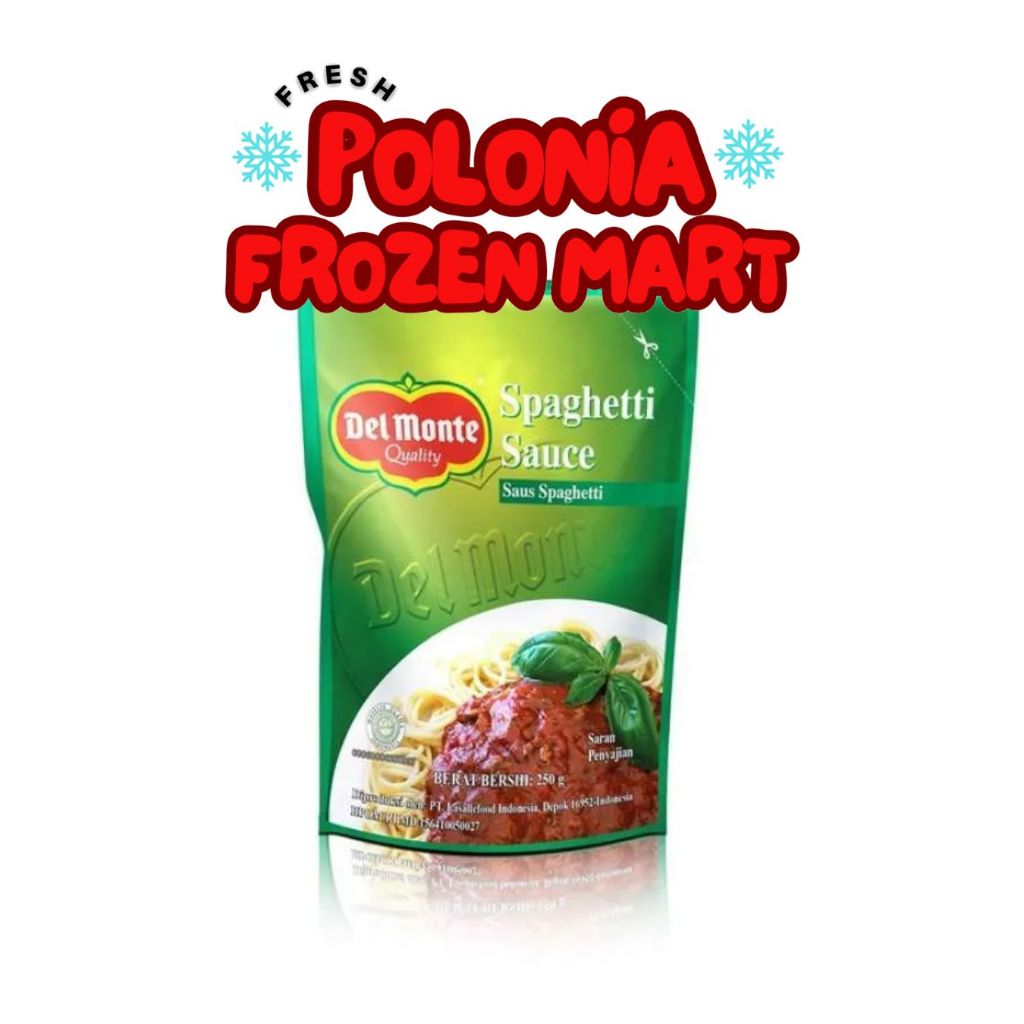 Del Monte Saus Spaghetti Instan 250gr Siap Saji spageti  - polonia frozen mart