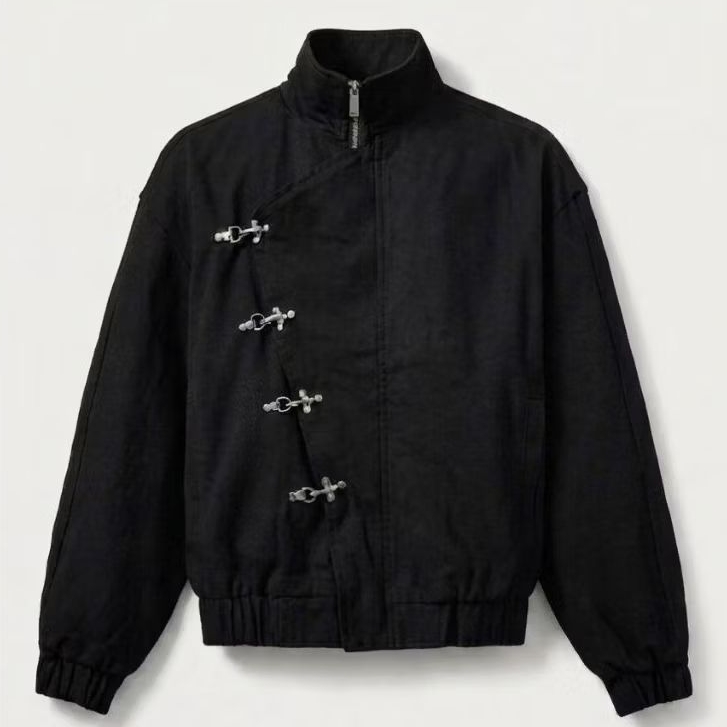 Streetchief Jaket Fireman Claps Zipper Boxy Fit Unisex Fireman Clasp Jaket Streetwear Vintage