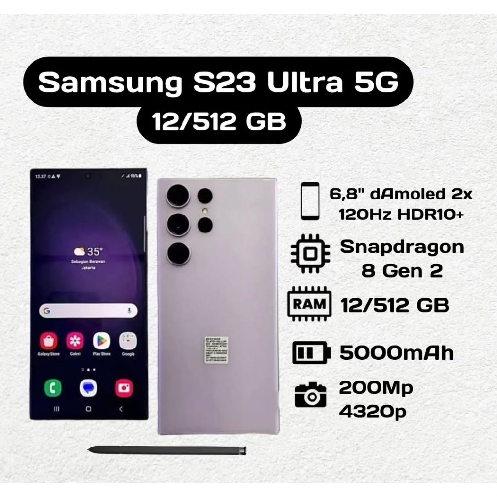 Samsung Galaxy S23 Ultra 5G 12/512 GB Second