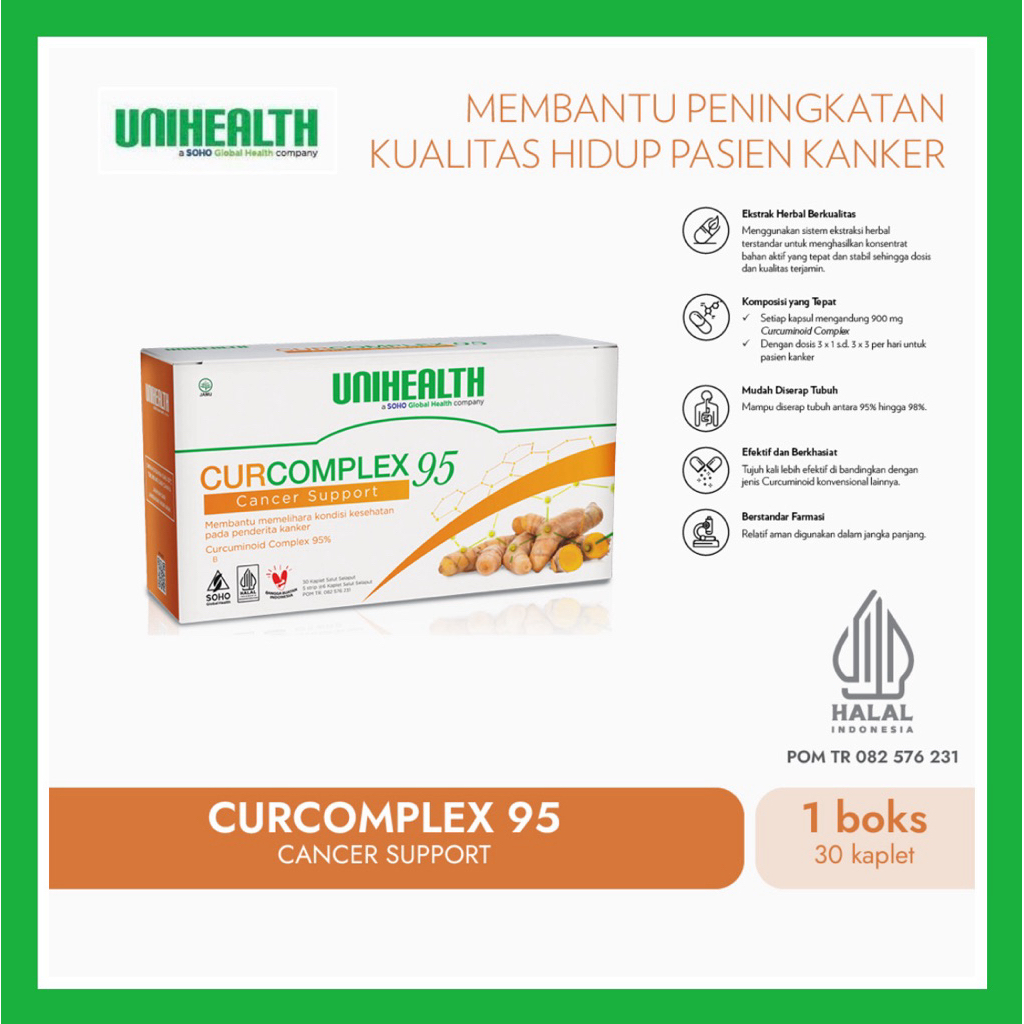 Curcomplex 95 Unihealth dengan BCM95 menjaga kualitas hidup pasien kanker