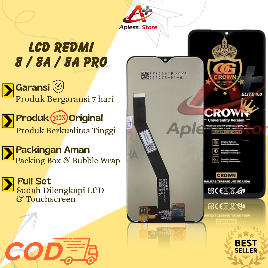 LCD TOUCHSCREEN XIAOMI REDMI 8 / 8A / 8A PRO COMPLETE ORIGINAL FULLSET / LCD REDMI 8 / LCD REDMI 8A 