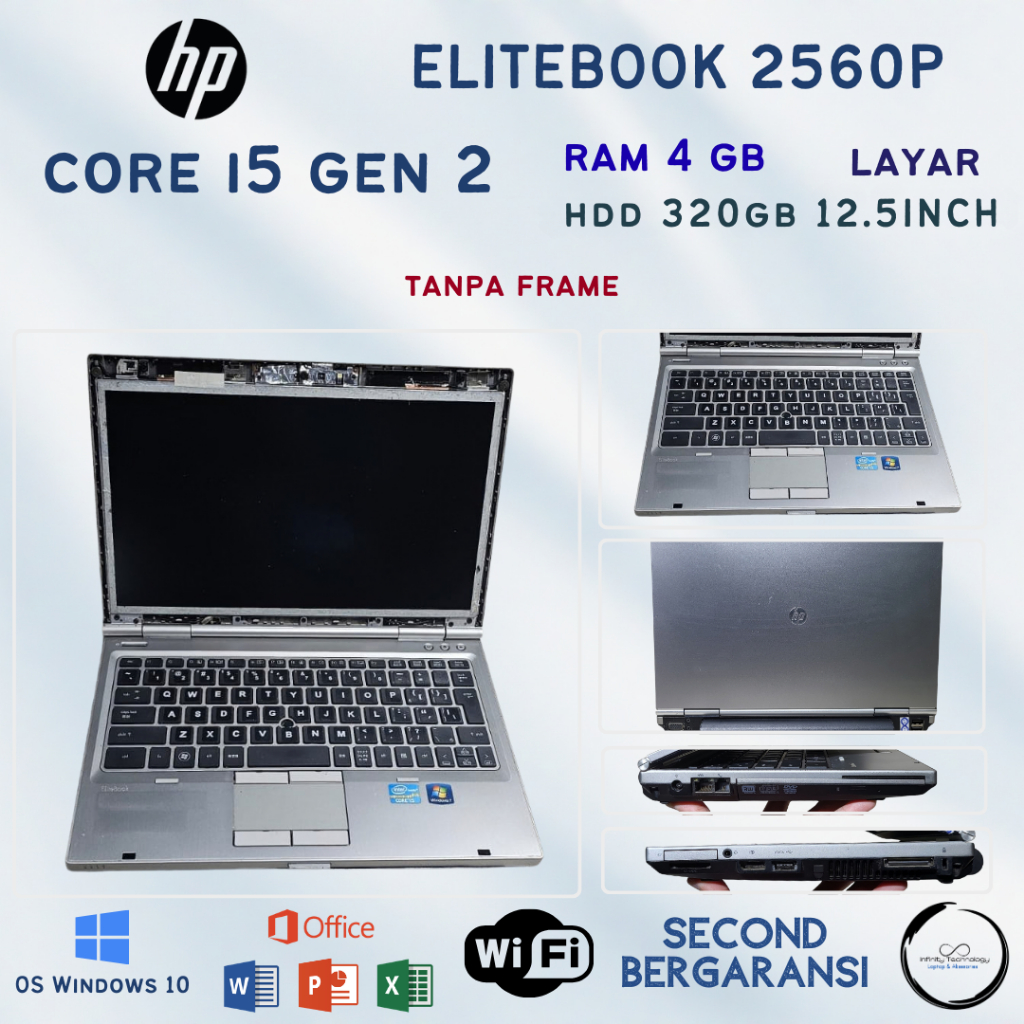 HP Elitebook 2560p Core i5 Laptop Murah Windows 10