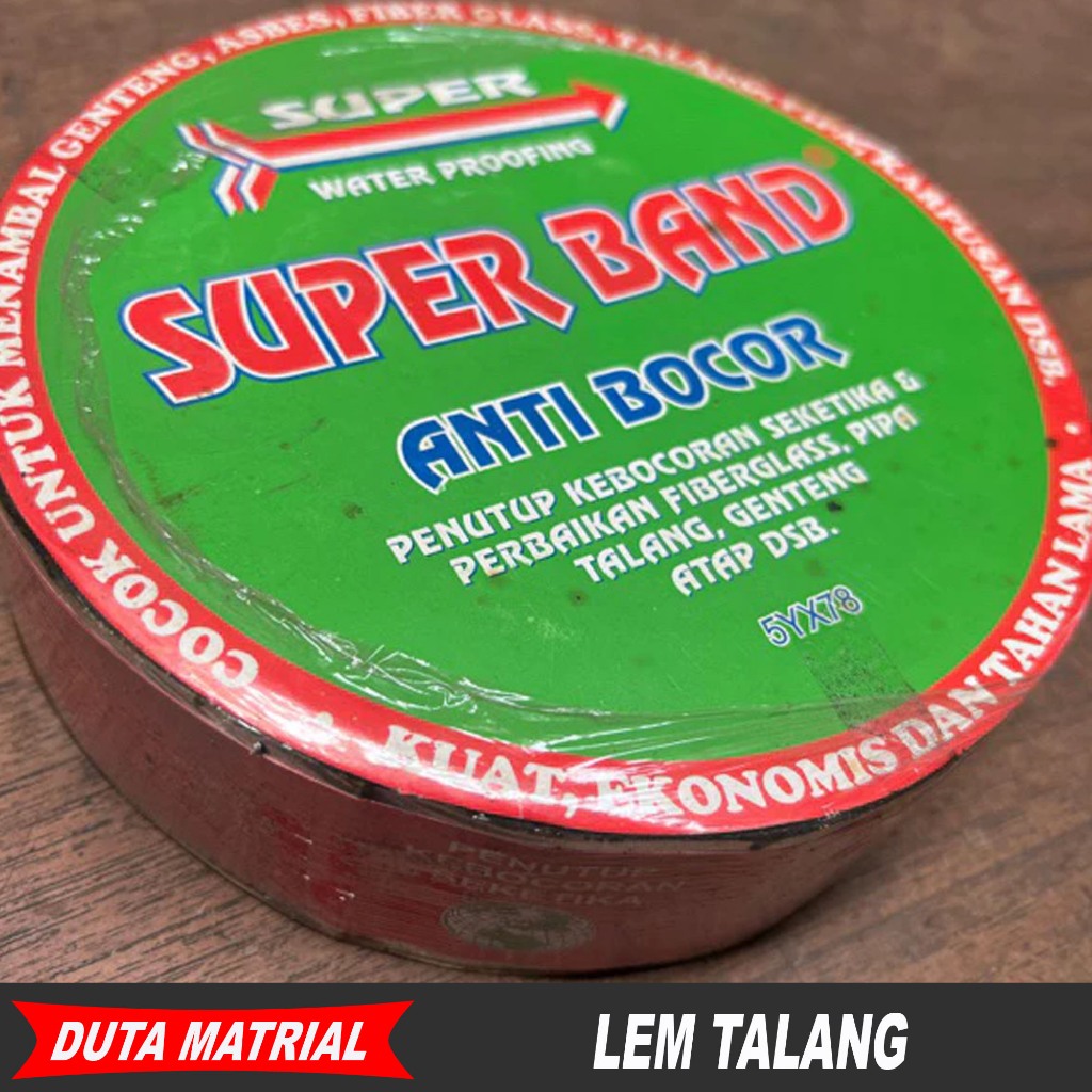 Superband - Lakban Karet Plinkut 10M Anti Bocor, Tahan Lama