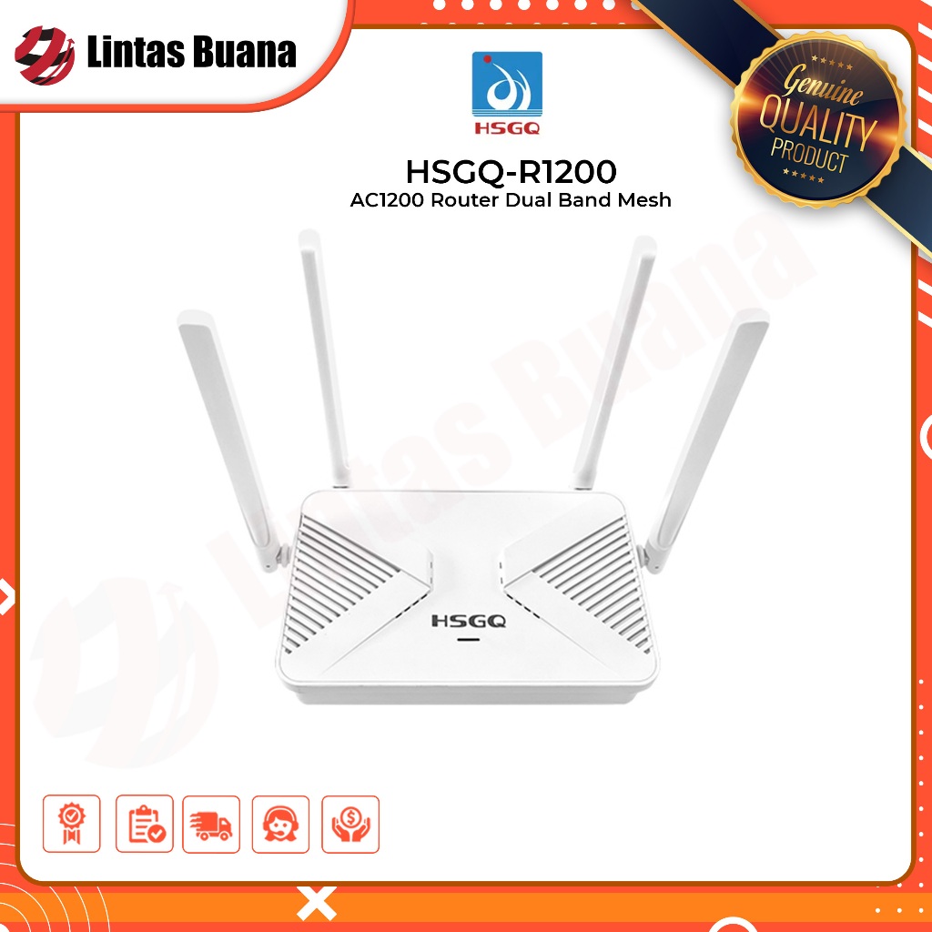 Router HSGQ-R1200 AC1200 Router Dual Band Mesh | HSGQ-1200