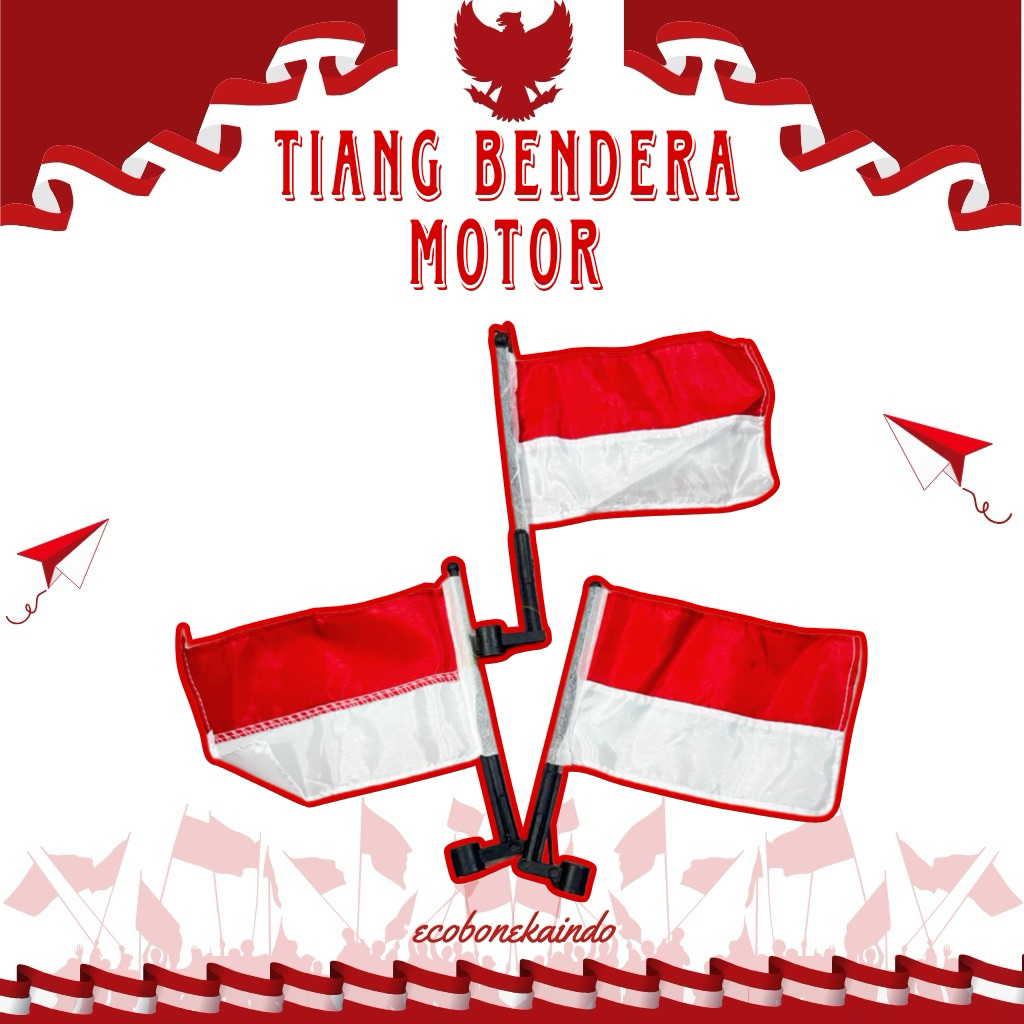bendera tiang untuk sepion motor Ecobonekaindo