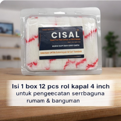 BEST Kuas Roll Cat Kapal Kecil Refill 4 inch CISAL | Kuas Roll Cat Minyak