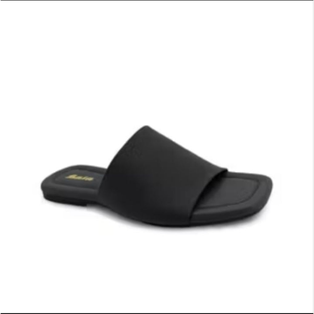 BATA Sandal BATA ZORA Sandal Flat Wanita Gaya Kasual Sandal Selop Cewek Warna Soft Pink dan Black