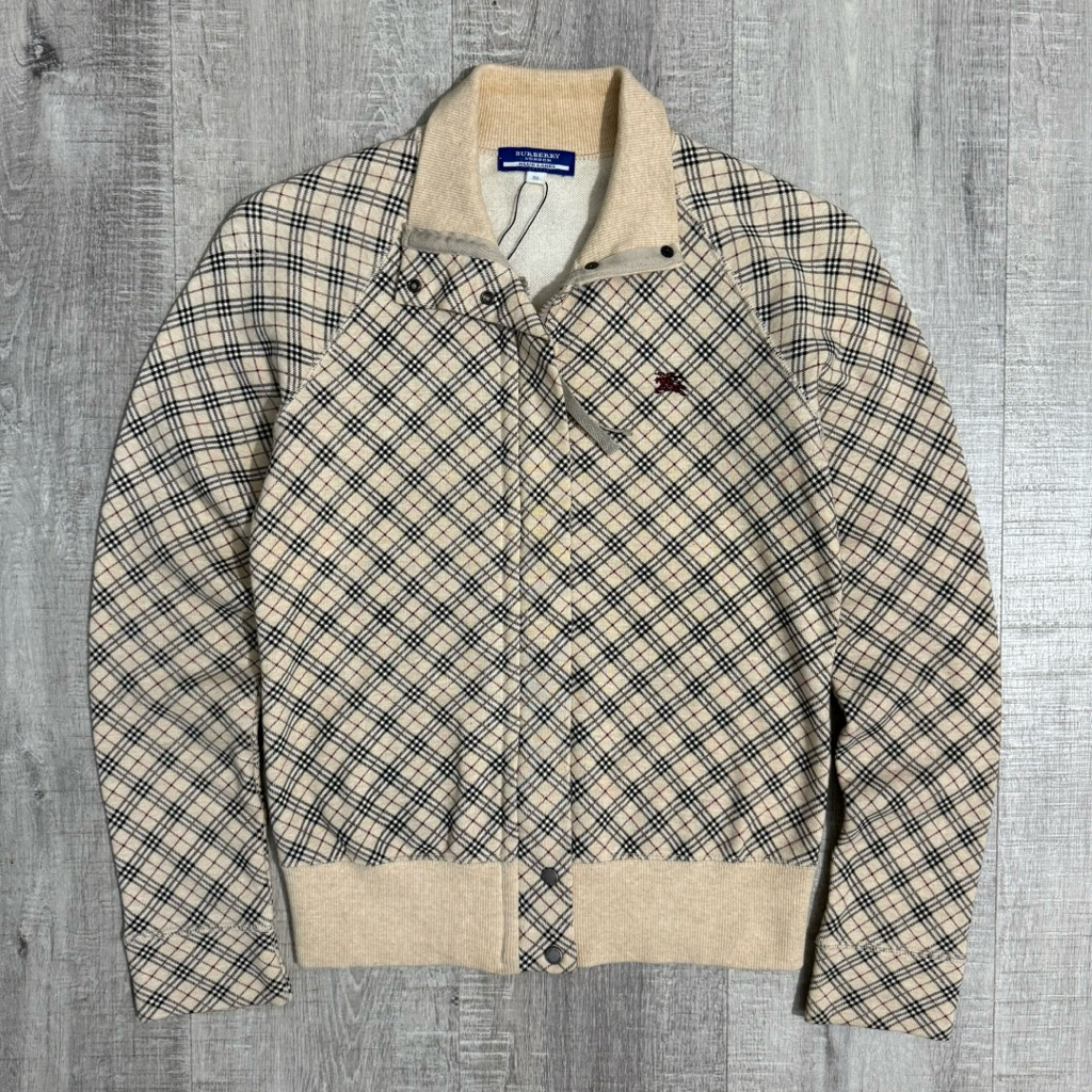 Burberry nova check women track sweat jacket