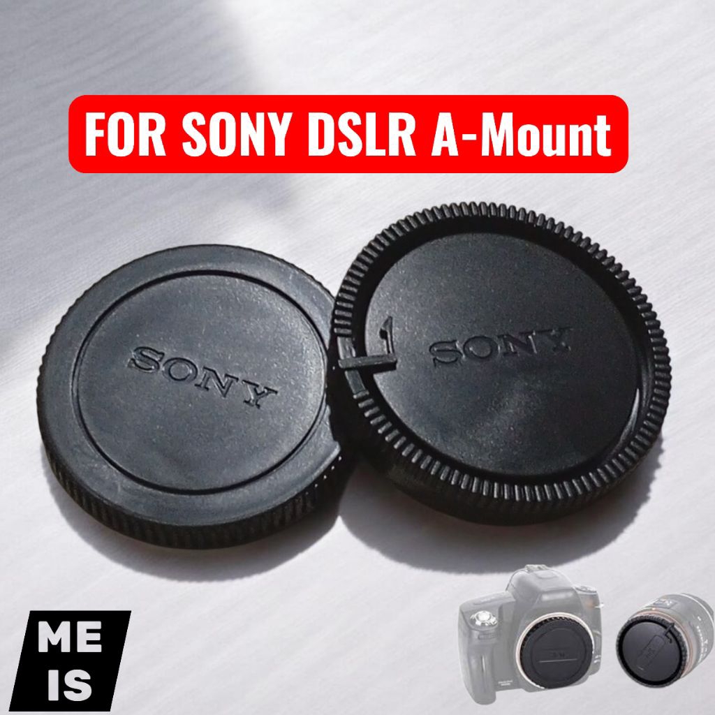 1set Rear Cap Sony DSLR A37 A58 A68 A77 A100 A200 A230 A250 A290 - Tutup Depan & Belakang Lensa A-Mo
