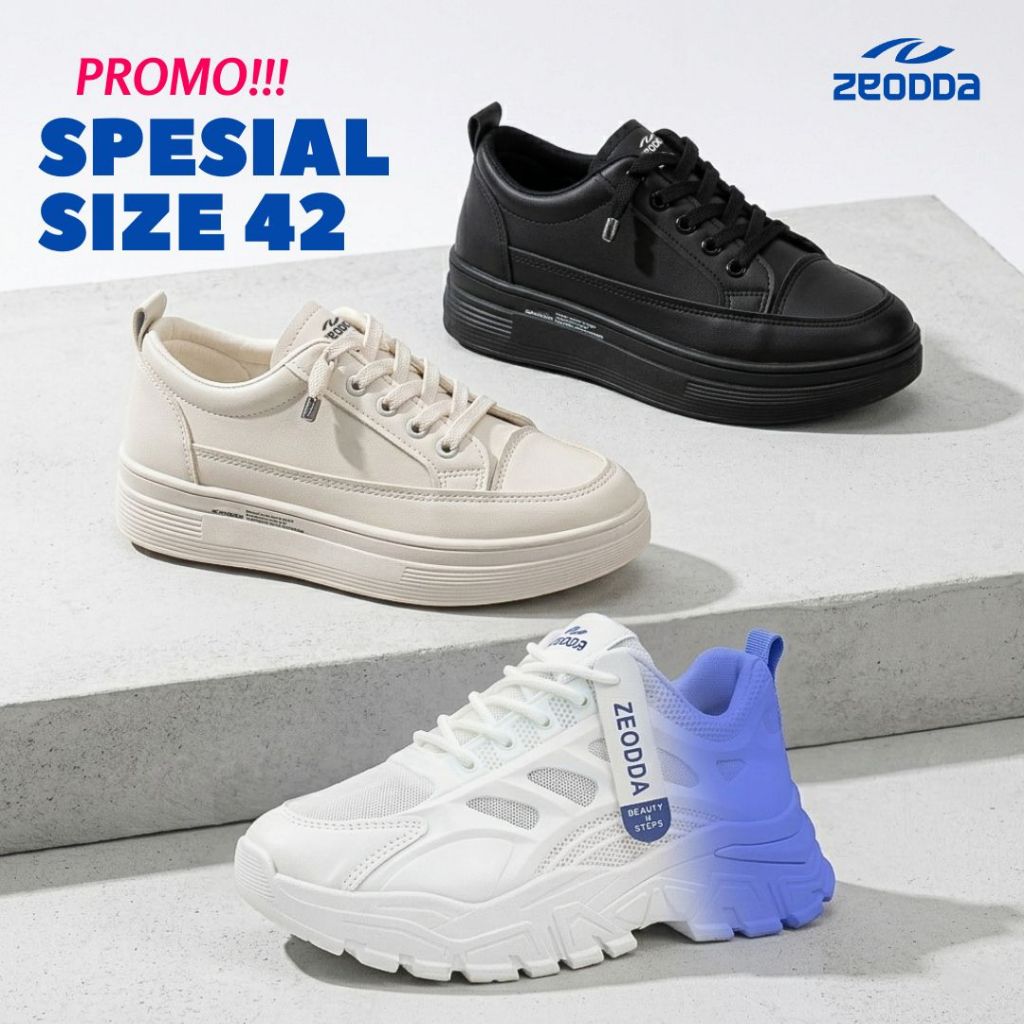Zeodda Sepatu Sneakers Spesial Size 42