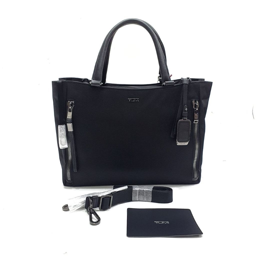 NEW TUMI valetta medium tote all  black